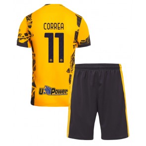 Inter Milan Joaquin Correa #11 Dětské Alternativní dres komplet 2024-25 Krátký Rukáv (+ trenýrky)